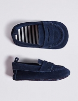 Marks and Spencer  Baby Suede Loafer Pram Shoes