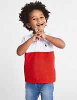 Marks and Spencer  Colour Block Polo Shirt (3 Months - 7 Years)