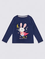 Marks and Spencer  Pure Cotton Bunny Top (3 Months - 7 Years)