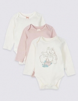 Marks and Spencer  Peter Rabbit 3 Pack Pure Cotton Bodysuits