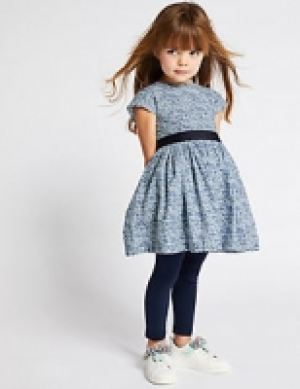 Pure Cotton Floral Dress (3 Months - 7 Years)