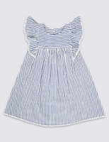 Marks and Spencer  Pure Cotton Striped Dress (3 Months - 7 Years)