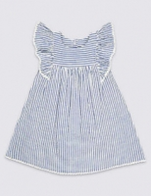 Pure Cotton Striped Dress (3 Months - 7 Years)