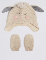 Marks and Spencer  Baby Novelty Hat & Mittens Set