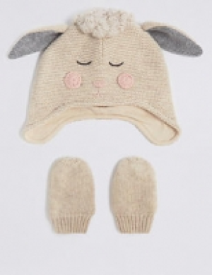 Baby Novelty Hat & Mittens Set