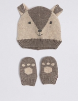 Marks and Spencer  Baby Hat & Mittens Set