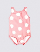 Marks and Spencer  Spotted Swimsuit with Sun Safe UPF50+