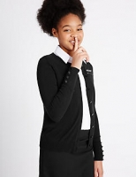Marks and Spencer  Senior Girls Cotton Rich Cardigan