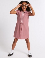 Marks and Spencer  Girls Gingham Pure Cotton Zip Dress