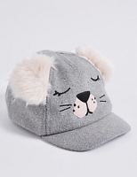 Marks and Spencer  Kids Fur Eared Novelty Baseball Cap (6 Months - 6 Years)