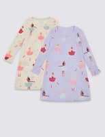 Marks and Spencer  2 Pack Fairy Nightdress (1-7 Years)