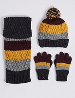 Marks and Spencer  Kids Hat & Scarf with Gloves Set