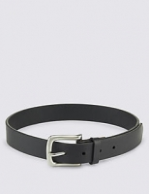 Kids Leather Square Buckle Belt