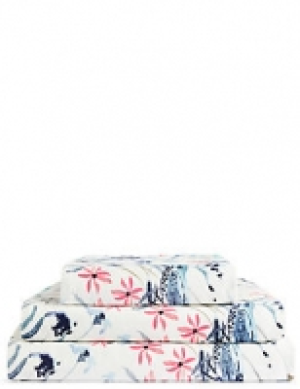 Japanese Floral Print Towel