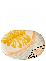 Marks and Spencer  Hand Painted Abstract Oval Platter