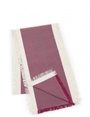 Striped Fringe Table Runner