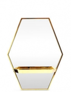 Hexagonal Shelf Mirror
