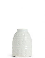 Marks and Spencer  Small Geo Embossed Vase