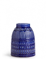 Marks and Spencer  Medium Geometric Embossed Vase