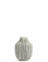 Marks and Spencer  Small Linear Bulb Vase