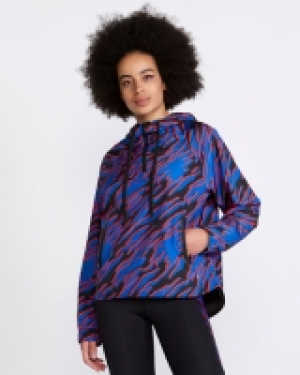 Helen Steele Over-The-Head Zebra Half Zip