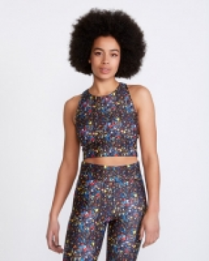 Helen Steele Splatter Printed Crop Top