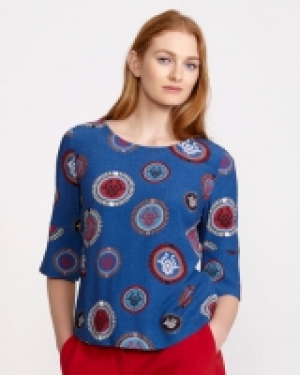 Carolyn Donnelly The Edit Print Slit Cuff Top