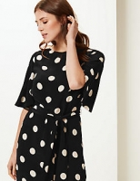 Marks and Spencer  Spotted Half Sleeve Shift Dress