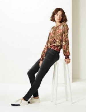 Mid Rise Skinny Leg Jeans