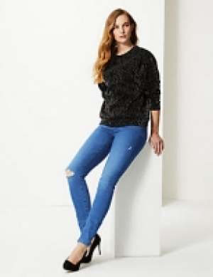 Mid Rise Super Skinny Leg Jeans