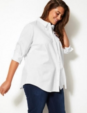 CURVE Cotton Rich Fuller Bust Shirt