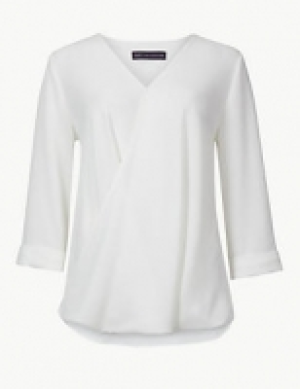 Marks and Spencer  Maternity V-Neck 3/4 Sleeve Blouse