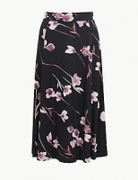 Marks and Spencer  Jersey Floral Print A-Line Skirt