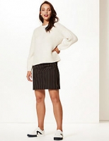 Marks and Spencer  Striped Jersey A-Line Mini Skirt