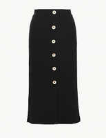 Marks and Spencer  Textured Jersey Pencil Midi Skirt