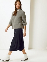 Marks and Spencer  Textured Jersey Asymmetrical Midi Skirt