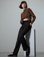 Marks and Spencer  Wool Blend Trousers with Silk