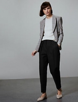 Marks and Spencer  Cotton Rich Tapered Leg Peg Trousers