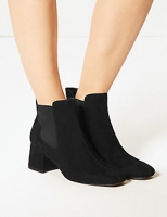 Marks and Spencer  Block Heel Square Toe Chelsea Boots