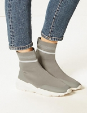 Athletic Knitted Sock Boots