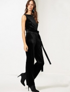 Marks and Spencer  Velvet Maxi Jumpsuit