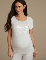 Marks and Spencer  Maternity Printed Short Sleeve Pyjama Top