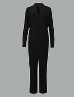 Marks and Spencer  Modal Rich Long Sleeve Maxi Jumpsuit