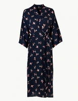 Marks and Spencer  Satin Printed Long Dressing Gown