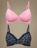 Marks and Spencer  2 Pack Padded Full Cup Bras A-E