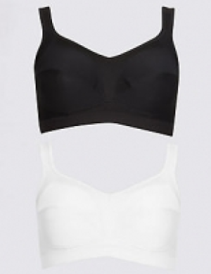 2 Pack High Impact Underwired Sports Bras A-G