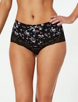 Marks and Spencer  Cotton Rich Printed Brazilian Knickers