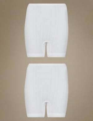 2 Pack Pure Cotton Long Knickers