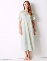 Marks and Spencer  Cotton Rich Floral Print Nightdress