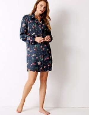 Safari Print Long Sleeve Nightshirt